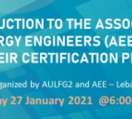INTRODUCTION TO THE ASSOCIATION OF ENERGY ENGINEERS (AEE)  AND THEIR CERTIFICATION PROGRAM
